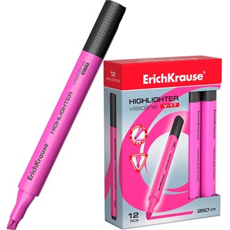 Текстовыделитель розовый Visioline V-17 Neon 56702 /Erich Krause/. 889-867