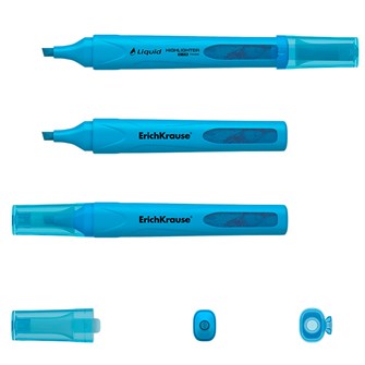 Текстовыделитель голубой Liquid Visioline V-14 Neon 56030 /Erich Krause/ 888-423