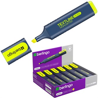 Текстовыделитель желтый Textline HL500, 1-5мм Berlingo СТОК 791-312