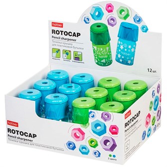 Точилка ROTOCAP Цветная с контейнером -Ассорти- 2 цв BS_079566 Hatber 893-032