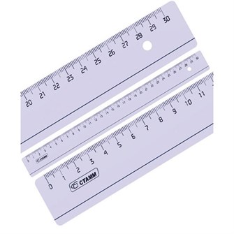 Линейка пластик 30см тонированная СТАММ ЛН34 591-342