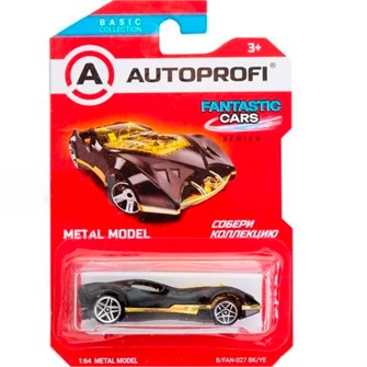 Модель 1:64 Серия FANTASTIC CARS чёрн./жёлтый B/FAN-027 439-390