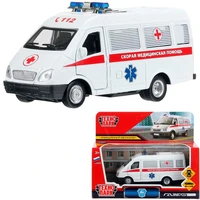 Модель GAZ3221VAN-12AMB-WH-WOD ГАЗ -3221 Газель 12,2 см, Скорая Технопарк в кор. 439-747