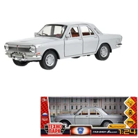 Модель 2401-124SL-SR ГАЗ 2401 свет-звук 19,7 cm, дв, кап, баг, ин, серый Технопарк 439-698
