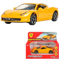 Модель 1651430-R-WOD Ferrari 458 italia 14 см, двери, багажник. инерция Технопарк  в кор. 439-644
