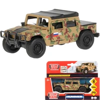 Модель SB-18-09-H1-M(GY)-WB Hummer H1 пикап военный Технопарк  в коробке 339-813