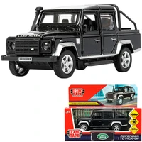 Модель DEFPICKUP-12-BK-WOD LAND ROVER DEFENDER PICKUP 12 см, двери, багаж, черный Технопарк в кор. 439-601