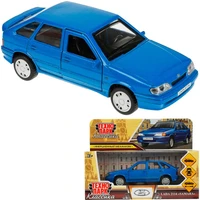 Модель 2114-12-BU LADA -2114 "SAMARA", 12 см, двери, багаж, инерц., синий Технопарк  в коробке 438-708