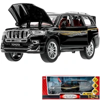 Модель CZ124-R TOYOTA PRADO, 21см, двери, инерц, черный Технопарк 439-364