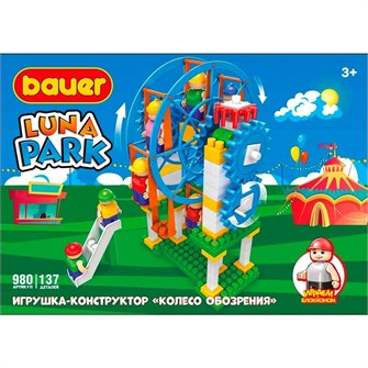 Конструктор Bauer 980 Luna Park Аттракцион Колесо Обозрения 3+ 124-938