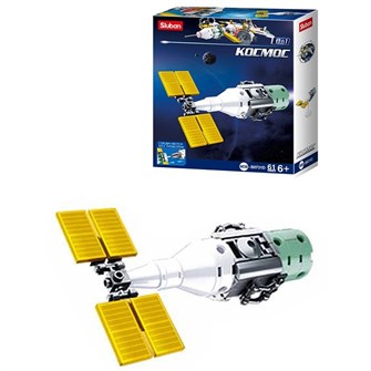 Конструктор Космос 38-0731D 8в1 Космос.Спутник 3. 61 деталей в коробке 623-356