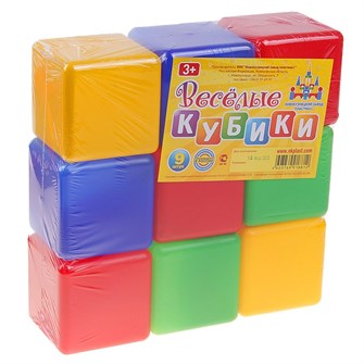 Набор Веселые кубики 9 дет. /Новокузнецк/ 225-171