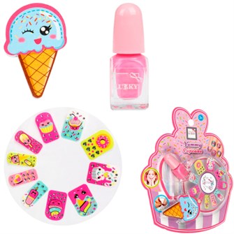Набор Yummy Cupcake лак д.ногтей peel-off,10 патчей д.ногтей,пилочка Т26311 696-294