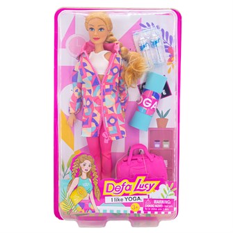Кукла 8477 Занятие йогой в кор. Defa Lucy 809-394