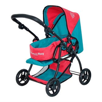 Коляска для куклы 8448-2171 Трансформер BUGGY BOOM красно-бирюзовый Amidea 907-173