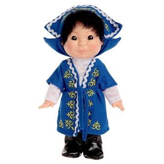 Кукла Веснушка в казахском костюме (мальчик) 509-627