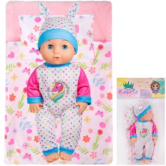 Пупс Miss Kapriz MK2430J-K2 30 см с конвертом и подушечкой в пак. 307-990
