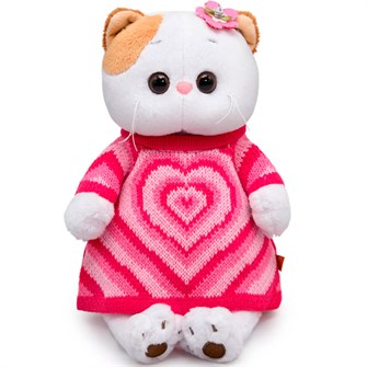 Ли-Ли Кошечка в вязаном платье с сердцем LK27-098 . 946-027