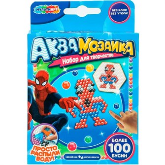 Набор ДТ Аквамозаика 100 бусин Спайдер МУЛЬТИ АРТ AQUA-122283 993-480