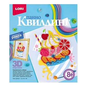 Набор для творчества Квиллинг Панно Десерт Квл-030 Lori 877-307