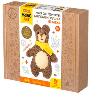Набор для творчества Мягкая игрушка из меха "Мишка" 05140 989-055