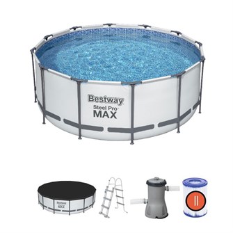 Бассейн каркасный круглый Steel Pro MAX 366*122 см 3 аксесс. 56420 193-326