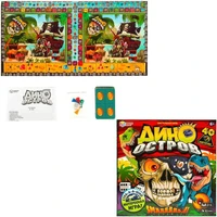 Игра Умка Дино остров.Ходилка квадрат. 40 карточек 4650250583141 932-873
