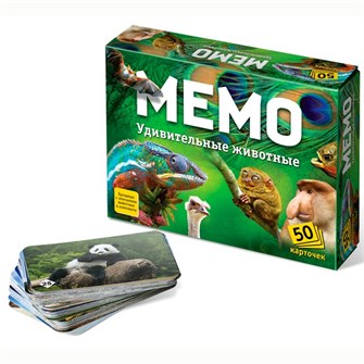 Настольная игра Мемо Удивительные животные 7207 432-573