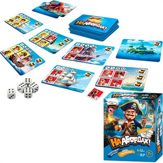 Игра карточная пиратская с кубиками "На абордаж!" 04836 936-300