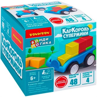 Игра логическая БондиЛогика Bondibon КарКороль супермини ВВ6433 935-006