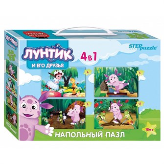 Пазл напольный Лунтик сред. 70153 Степ /6/ 533-471