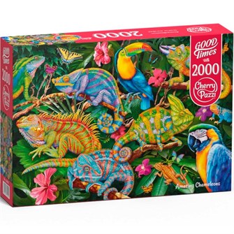 Пазл 2000 Удивительные хамелеоны Cherry Pazzi CH50101 935-448
