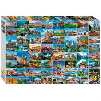 Пазл 3000 Достопримечательности Европы 85026 Степ 933-372