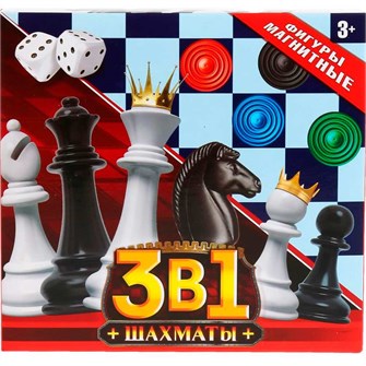 Шахматы магнитные 3 в 1 1704K634-R 934-616