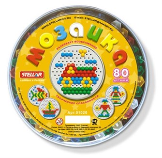 Мозаика d 13мм 80 дет 01033 Стеллар /18/ 211-923