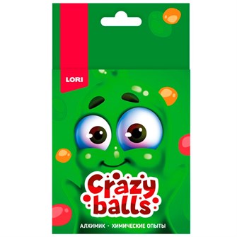 Набор Химические опыты.Crazy Balls "Оранжевый, зелёный и сиреневый шарики" Оп-102 712-199