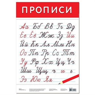 Плакат Прописи 3412 710-016