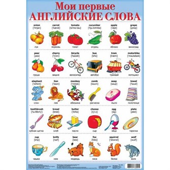 Плакат Мои первые английские слова-2 2041 612-125