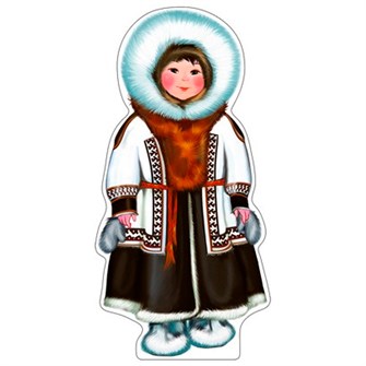Плакат вырубной А3 Мальчик в чукотском костюме Ф9511 4607811857760 287-068