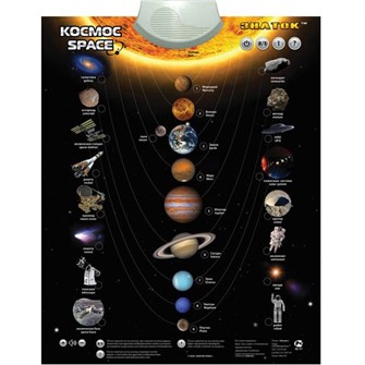 Электронный плакат Космос LKS2012-DBL-008/PL-13-SPACE /20шт/ 312-461