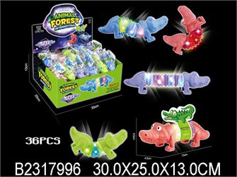 Игрушка антистресс 6028-SS Крокодил с подсветкой 945-623
