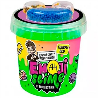 Лизун Slime Emoji-slime, зеленый, 110 г. Влад А4 SLM066 547-811