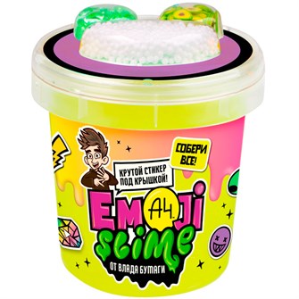 Лизун Slime Emoji-slime, желтый, 110 г. Влад А4 SLM067 547-810