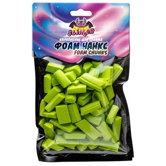 Наполнение для слайма ФОАМ ЧАНКС Foam Chunkc Ярко-зеленый SSS30-13 ТМ" Slimer" СТОК 449-580
