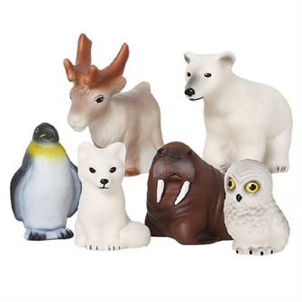 Набор резиновых игрушек Животные Арктики и Антарктики В3467 449-204