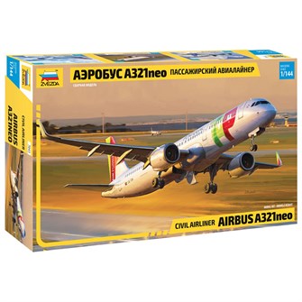 Сборная модель 7043 Пассажирский авиалайнер Аэробус А321neo 142-351