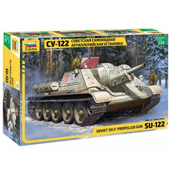 Сборная модель 3691 Советская самоходная артиллерийская установка СУ-122 142-274