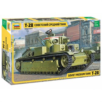 Сборная модель 3694 Советский средний танк Т-28 142-174
