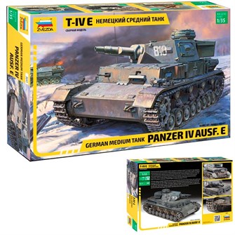 Сборная модель 3641 немецкий средний танк T-IV E 142-141