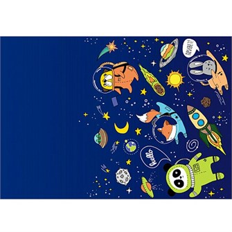 Скатерть Космос 137см X 181см 6069247 полиэтиленовая 362-308